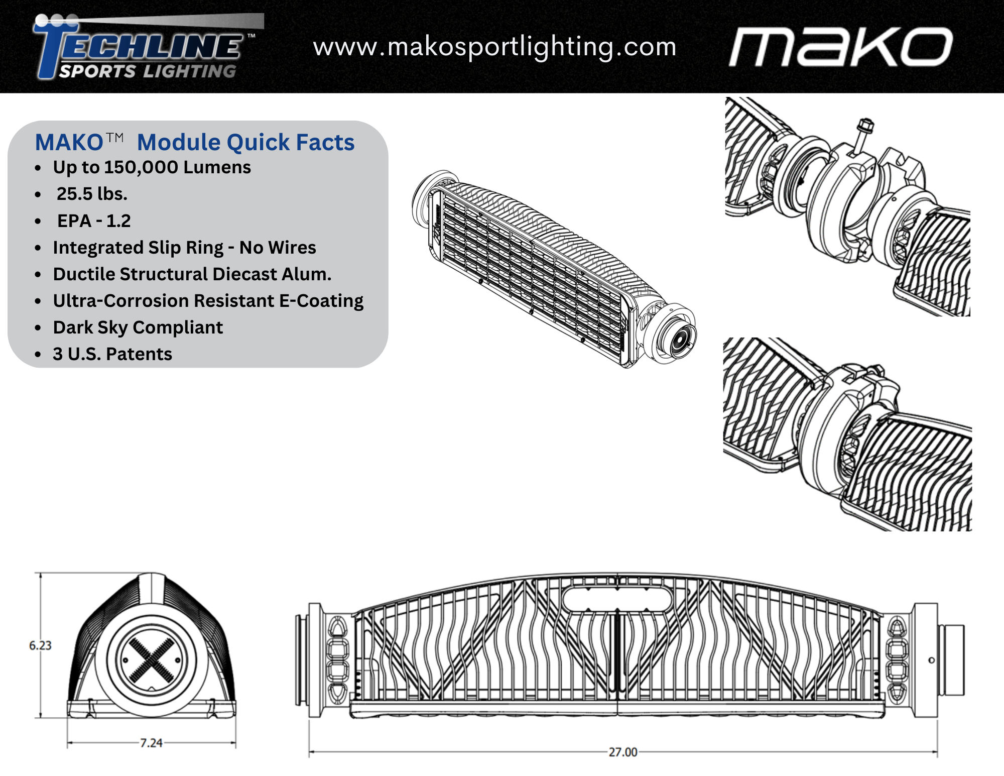 Mako Module by Techline Sports Lighting