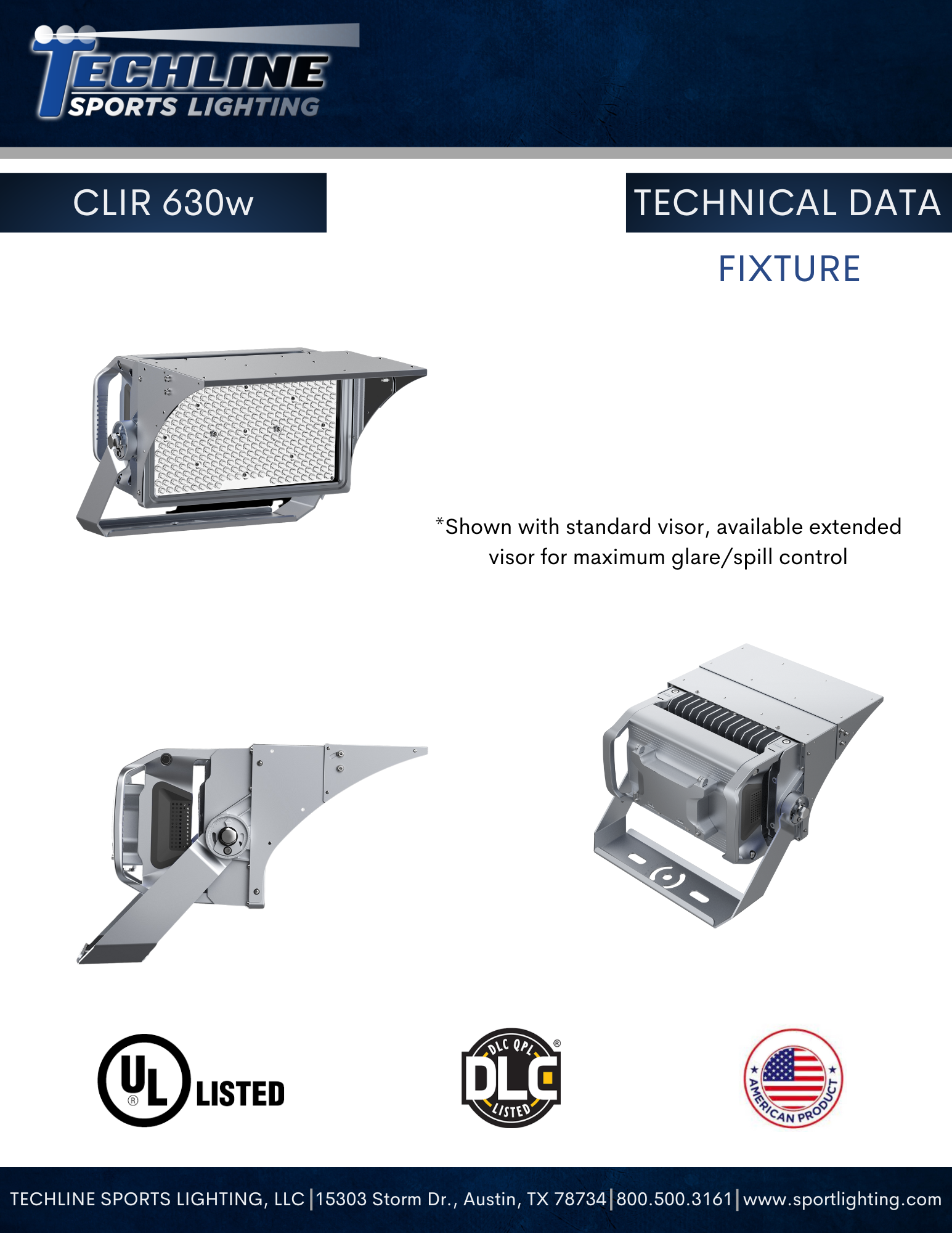 CLIR 630w Technical Data