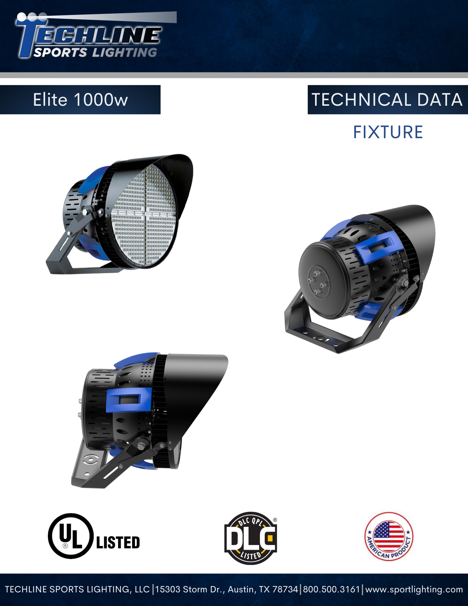 Elite 1000w Technical Data